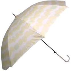 長傘 婦人用 フルーツミックス 60cm ジャンプ式 耐風仕様 スリムタイプ イエロー 17550