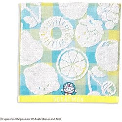 タオルハンカチ ドラえもん フルーツ 25cm×25cm イエロー 21-2800070