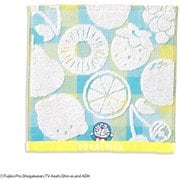 21-2800070 [タオルハンカチ ドラえもん フルーツ 25cm×25cm イエロー]