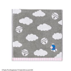 タオルハンカチ ドラえもん 雲 25cm×25cm グレー 21-2720070