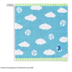 ウォッシュタオル ドラえもん 雲 34cm×35cm ブルー 21-2721080
