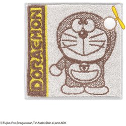 タオルハンカチ ドラえもん タケコプター 20cm×20cm ブラウン 21-2790060