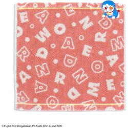 タオルハンカチ ドラえもん ドラえもん ペイント 25cm×25cm ピンク 21-2690070