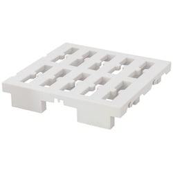 連結できる マルチパレット プラスチック すのこ ハーフ アイボリー 37.5×38cm 日本製 MA-4225