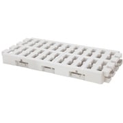 MA-4226 [連結できる マルチパレット プラスチック すのこ 2枚 アイボリー 37.5×74cm 日本製]