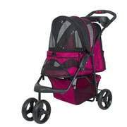 ST01ペットカート 耐荷重25kg 3輪 Razzbery（ピンク） [ペットカート ペットバギー]