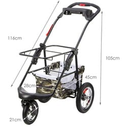 5in1専用 ペットストローラー Army camo [ペットカート ペットバギー]