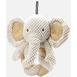 Petique ぺティーク エコヘンプ ペットトイ ゾウ（ツイスト）麻 ロープ ペット 犬用 デンタル [ペットおもちゃ ペットトイ]