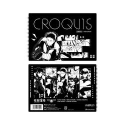 キャラクターグッズ 怪獣8号 黒クロッキー帳 A