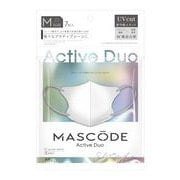マスコード 3Dマスク アクティブ デュオ シルバーホワイト(グレー紐) Mサイズ 7枚入り