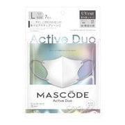 マスコード 3Dマスク アクティブ デュオ シルバーホワイト(グレー紐)Lサイズ 7枚入り