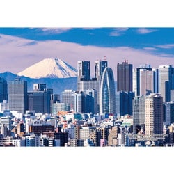 300-400 シリーズ・日本の都市44 東京都新宿区「富士山と新宿高層ビル群」 [ジグソーパズル 300ピース]