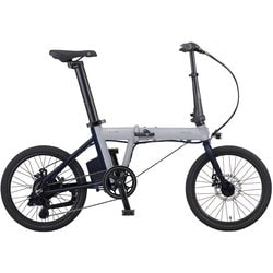 折りたたみ 電動アシスト自転車 K-ONE（ケーワン） 20インチ 9.6Ah 7段変速 アルミフレーム FEA072RM クールグレー