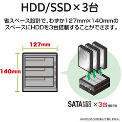 センチュリー 裸族のお立ち台 3Bay IS USB10G Hub 裸族のお立ち台 3Bay IS USB10G Hub (CROS3U10GCISH