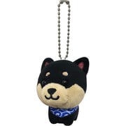 旅するマメしば ぬいぐるみボールチェーン くろまめ [キャラクターグッズ]