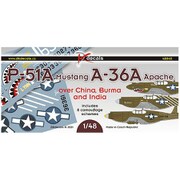 MKMDKD48040 1/48 P-51A/A-36 マスタング中国・ビルマ・インド戦域 デカール [プラモデル用品]
