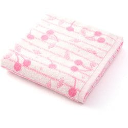 フルーツシリーズ ふわふわフルーツ 60cm×110cm パープル バスタオル 45-3483150