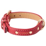 犬用首輪 Porta クラシックソフトレザーカラー 24mm レッド