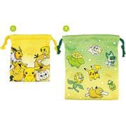 PM-5530371GY ポケットモンスター 2P巾着セット グラデーション グリーン＆イエロー [キャラクターグッズ]