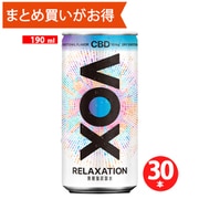 VOX（ヴォックス） 強炭酸水 リラクゼーション CBD10mg配合 無糖 190ml×30本 [炭酸水 期限切迫商品（賞味期限：2025年10月1日）]