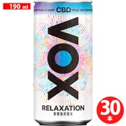 VOX（ヴォックス） 強炭酸水 リラクゼーション CBD10mg配合 無糖 190ml×30本 [炭酸水 期限切迫商品（賞味期限：2025年10月1日）]