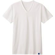 クールマジック 綿100%VネックTシャツ Mサイズ ホワイト MCA515Y
