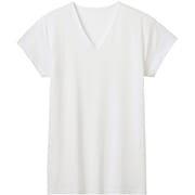 アセドロン 汗とり付 ＶネックＴシャツ Lサイズ ホワイト MCA612Y
