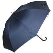 長傘 無地パイピング 65cm ジャンプ式 耐風仕様 ネイビー×グレー 25960