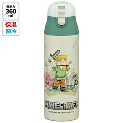 キャラクターグッズ SDPC5 ロック付ワンプッシュステンレスマグボトル 500ml Minecraft（マインクラフト）