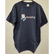 50周年キティ ポムポムプリン&ポチャッコ コラボ 天竺裾ラウンド ネイビー LL Y5435A 67 LL