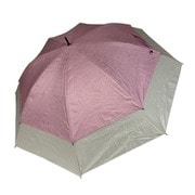 長傘 晴雨兼用 トランスフォーム傘 リネン無地×オフフォトプリント 60cm 手開き式 UVカット加工 耐風 遮熱 遮光 コーラルピンク 27036CPK