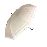 ショートワイド傘 レースタイプ 55cm 手開き式 UVカット加工 遮熱 遮光 ピンク 27107PK