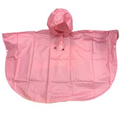 全身反射プリント レインポンチョ 子供用 80cm ピンク 9891PK