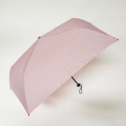 折りたたみ傘 晴雨兼用 極軽 空飛ぶカーボン アンブレラ ドット柄 50cm 手開き式 UVカット加工 ピンク 1396PK
