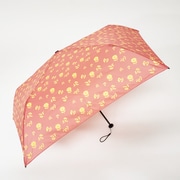 折りたたみ傘 晴雨兼用 極軽 空飛ぶカーボンアンブレラ 花柄 50cm 手開き加工 UVカット加工 レッド 1394RD