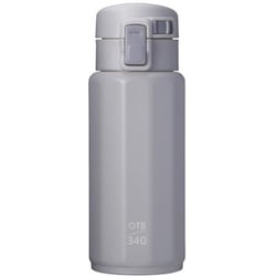 マグボトル 水筒 ワンタッチ 340ml グレーポリゴーンヌ NM-343