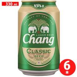 タイビバレッジ チャーンビール クラシック 5度 330ml×6缶 [ビール]