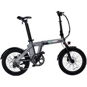 電動折りたたみ自転車 ERWAY A02 型式認定取得 5段階電動アシスト 8段変速ギア 折りたたみ式 グレー erway-a02