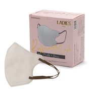 3Dバイカラー立体マスク LADIESサイズ 30枚箱 ミルキー×ブラウン BNS3_16