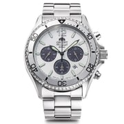 ORIENT(オリエント) Sports(スポーツ) Orient Mako (オリエントマコ) WWFジャパンコラボレーション限定モデル クロノグラフ ソーラーパワード メタルバンド(SUS316L) メンズ RN-TX0205S
