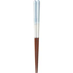 キッズ食洗箸 パステルハーフライン ブルー 18cm 17227