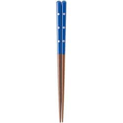 キッズ食洗箸 銀てんとう虫 ブルー 18cm 17229