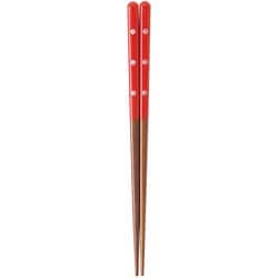 キッズ食洗箸 銀てんとう虫 レッド 18cm 17230