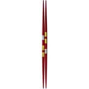 箸 PI両剣市松 朱 25cm 19581