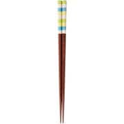 六角箸 キューピット グリーン 23cm 10697