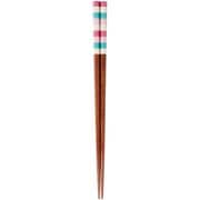六角箸 キューピット ピンク 23cm 10699