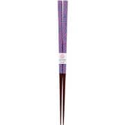 箸 ジャパニーズモダン 渦 バイオレット 23cm PET 13448