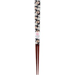 箸 ジャパニーズモダン 梅 ブラック 23cm PET 13451