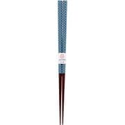 箸 ジャパニーズモダン 網目 ブルー 23cm PET 13445