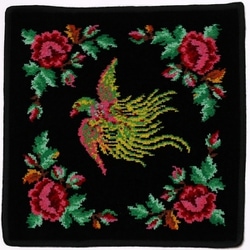 ハンカチタオル PARADISE BK Wash cloth 30×30cm BLACK-10 F108